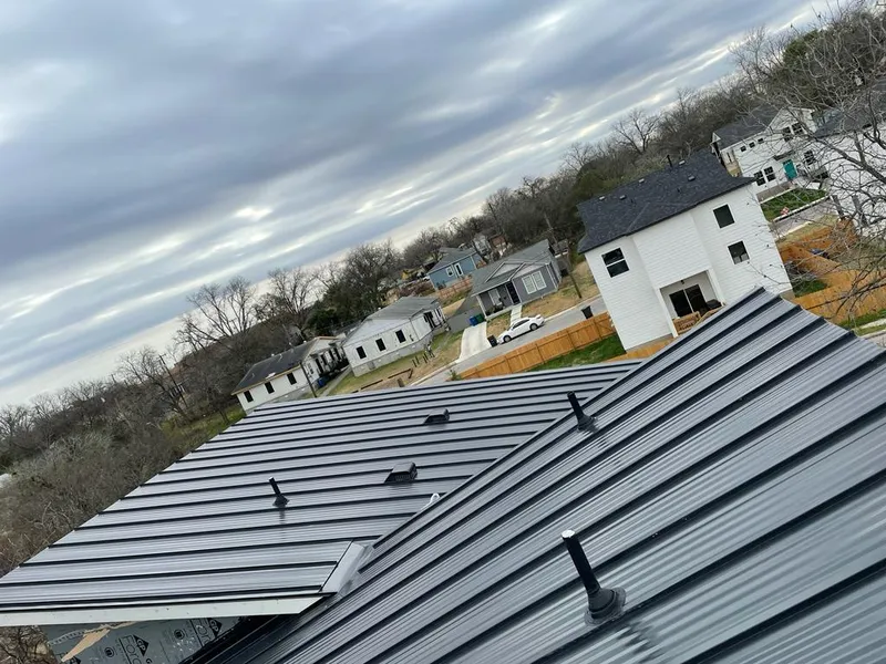 Standing seam metal roof panels with vents for Skylight Repair in Searcy